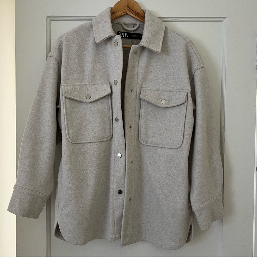 Zara Button Soft Overshirt